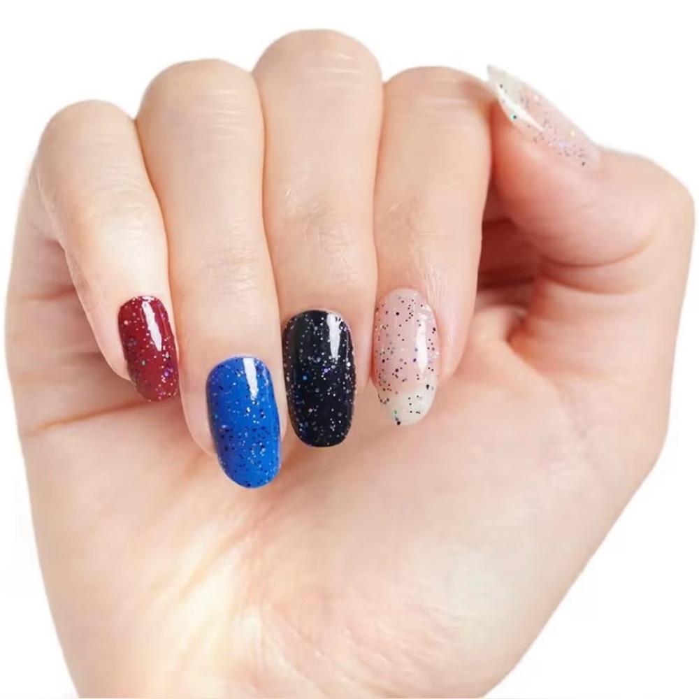 *Retired* Color Street: Have a Ball | Navy Blue Silver Glitter Party Clear - Picture 10 of 14